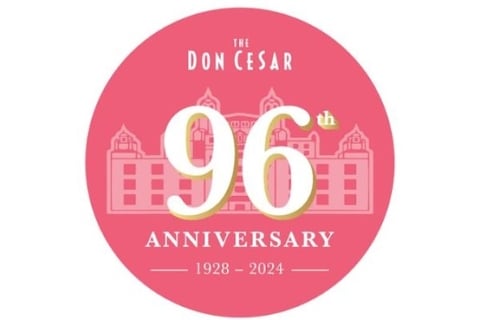 Pink logo for Don CeSars 96th Anniversary