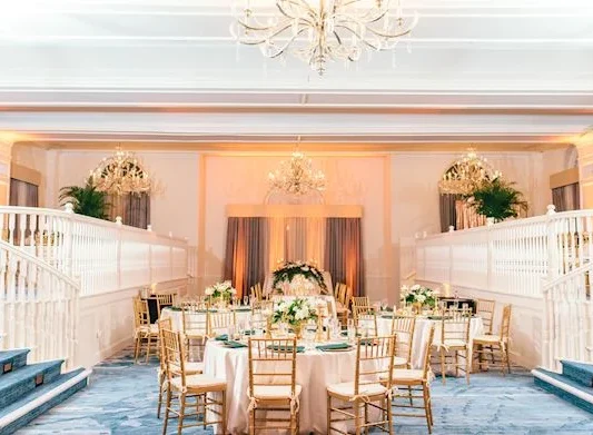 ballroom with round tables