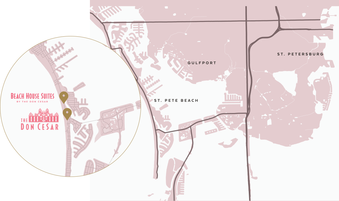 don cesar beach house suites map